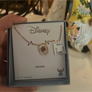 Lilo and stitch sterling silver Ohana necklace